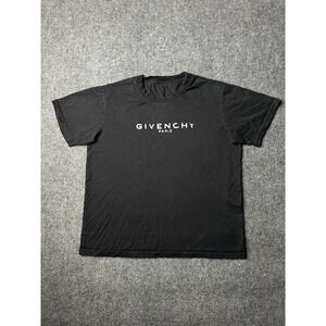 Mens T-Shirt Givenchy Paris Black White Logo Columbian Fit Portugal, Size S